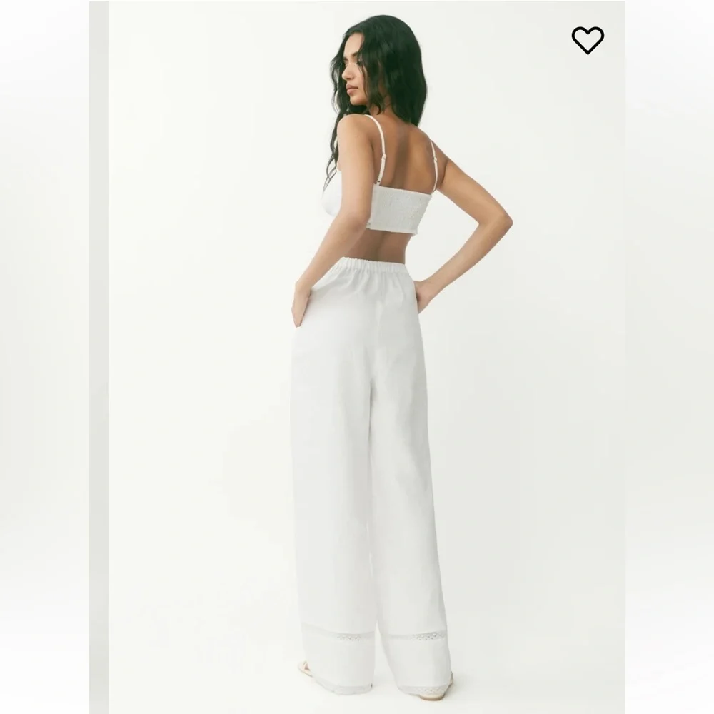 Reformation violet linen two piece